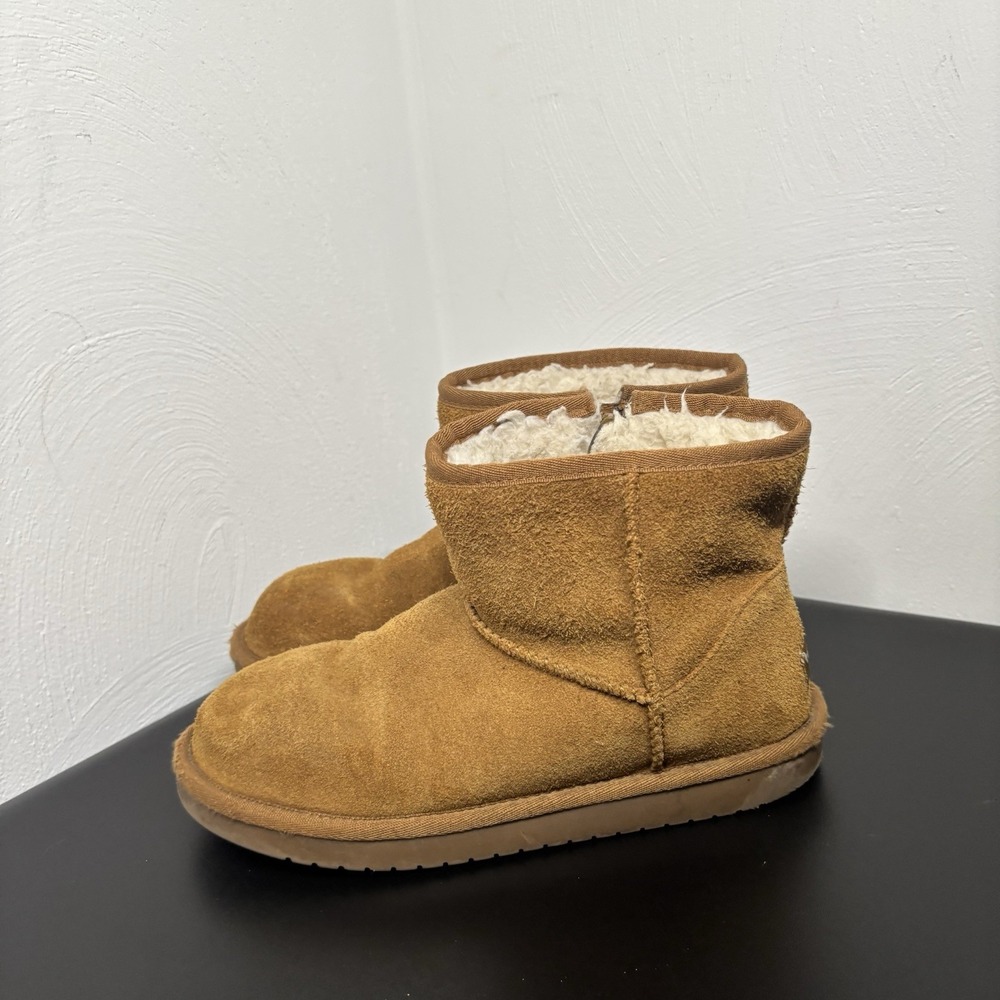 KOOLABURRA UGG KOOLA MINI W/ ZIPPER BOOTS 1116770 UNISEX KIDS SIZE‎ 3 TAN/BROWN